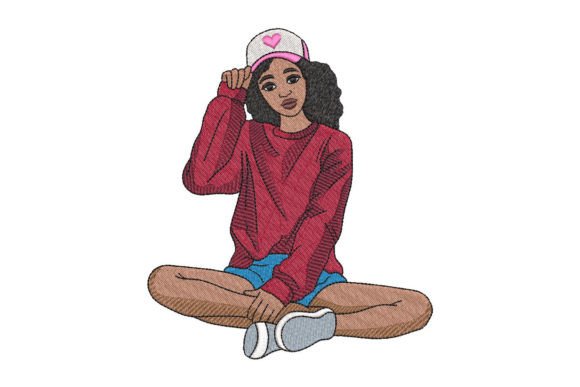 African Cute Girl in a Cap