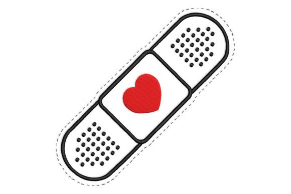 Band Aid Bandage Embroidery Design