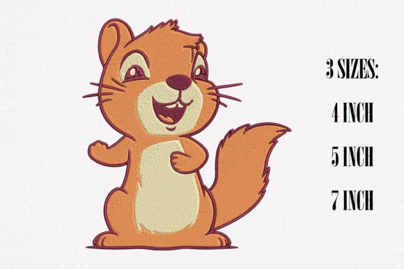 Cute Squirrel Embroidery: A Seasonal Design Review