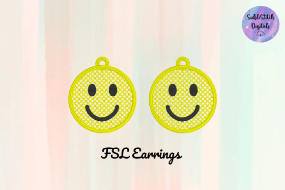 Happy Face FSL Earrings