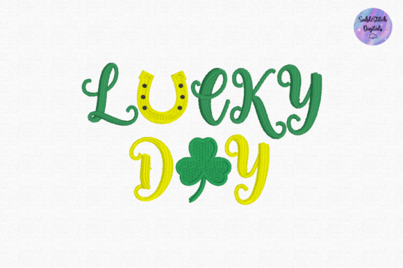 Lucky Day Embroidery Design