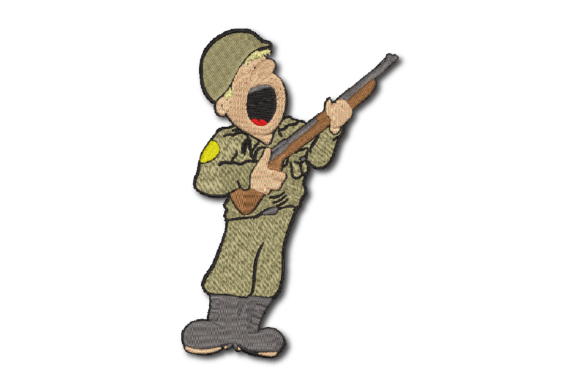 Military Man Embroidery Design Review