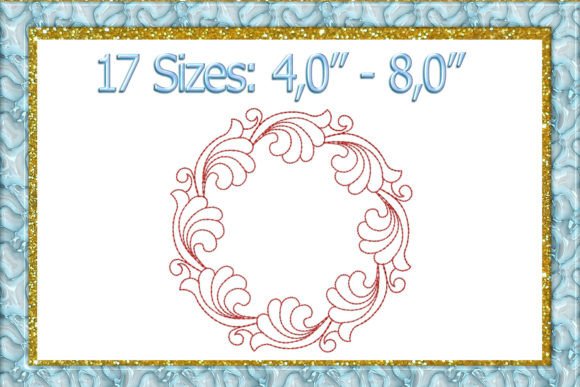Quilting Swirls Quilt Block Embroidery D