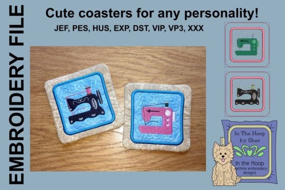 Sewing Machine Coasters