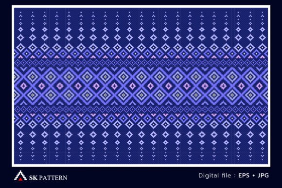 Vector Embroidery Ethnic Pattern Design