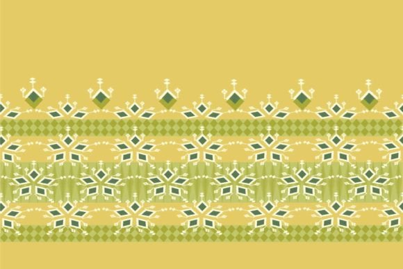 Yellow Flowers Embroidery Stitch Pattern